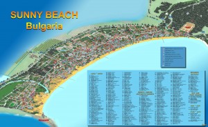 Карта курорта "Солнечный берег"