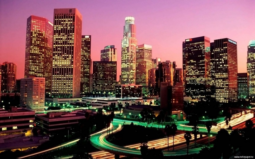 Лос-Анджелес на закате