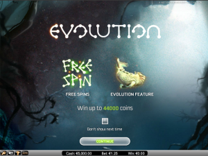 Информация об игровом автомате Evolution